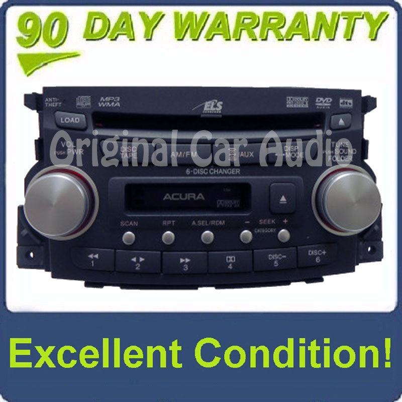 Acura TL Tape 6 Disc CD Player MP3 XM DVD AUX 2007 2008, 1TB6