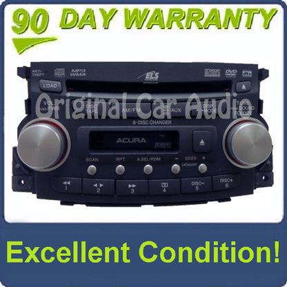 Acura TL Tape 6 Disc CD Player MP3 XM DVD AUX 2007 2008, 1TB6