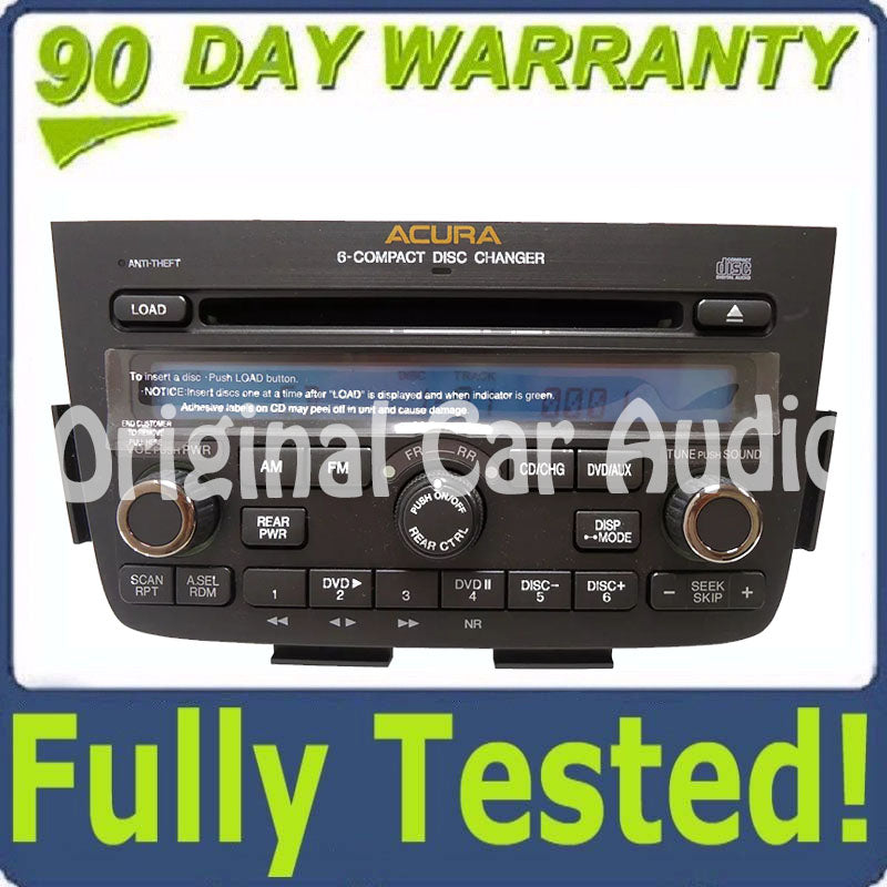 New 2005 2006 Acura MDX Radio DVD Player 6 CD Changer Stereo 1XF9 Blemished
