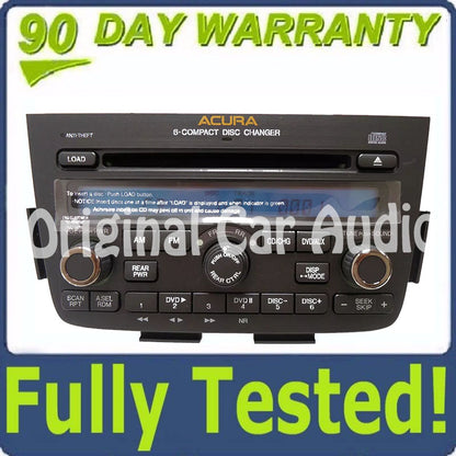 New 2005 2006 Acura MDX Radio DVD Player 6 CD Changer Stereo 1XF9 Blemished