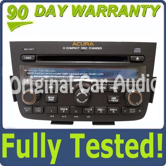 New 2005 2006 Acura MDX Radio DVD Player 6 CD Changer Stereo 1XF9 Blemished