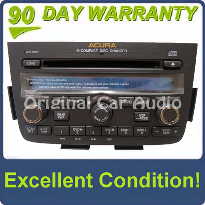 2005 2006 Acura MDX Radio DVD Player 6 CD Changer Stereo 1XF9