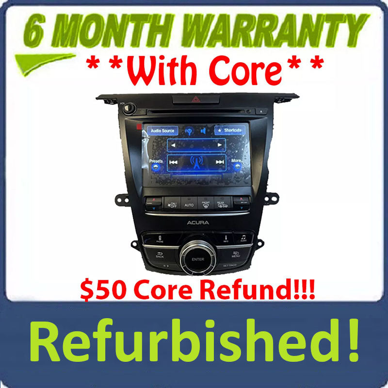 Refurbished 2015 - 2017 Acura TLX OEM Non Navigation Radio Display Screen Receiver w/ Controller