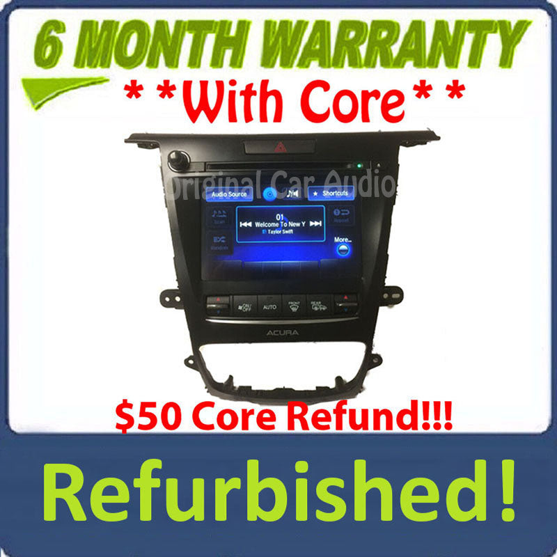 Refurbished 2015 - 2017 Acura TLX OEM Non Navigation Radio Display Screen Receiver w/o Controller