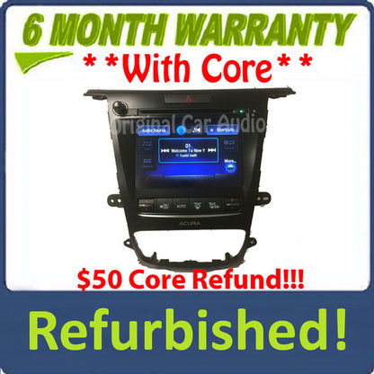 Refurbished 2015 - 2017 Acura TLX OEM Non Navigation Radio Display Screen Receiver w/o Controller
