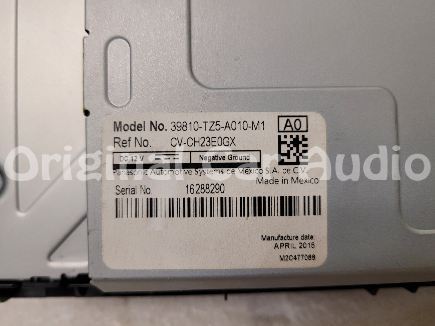 2014 - 2016 Acura MDX OEM Upper Mount Information Display Screen