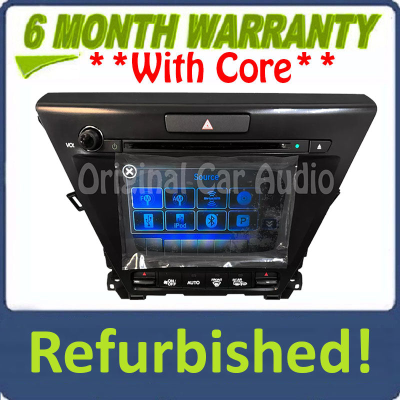 Refurbished 2016 - 2017 Acura MDX OEM Single CD AM FM Touch Screen Navigation Media Radio Receiver