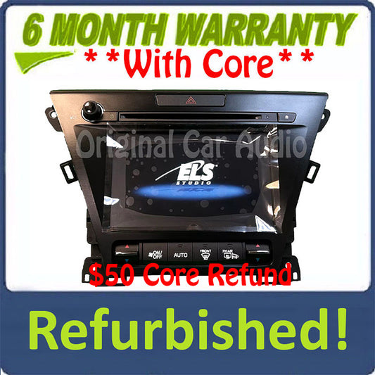 Refurbished 2014 - 2016 Acura MDX OEM CD AM FM Touch Screen Navigation Media Radio Receiver