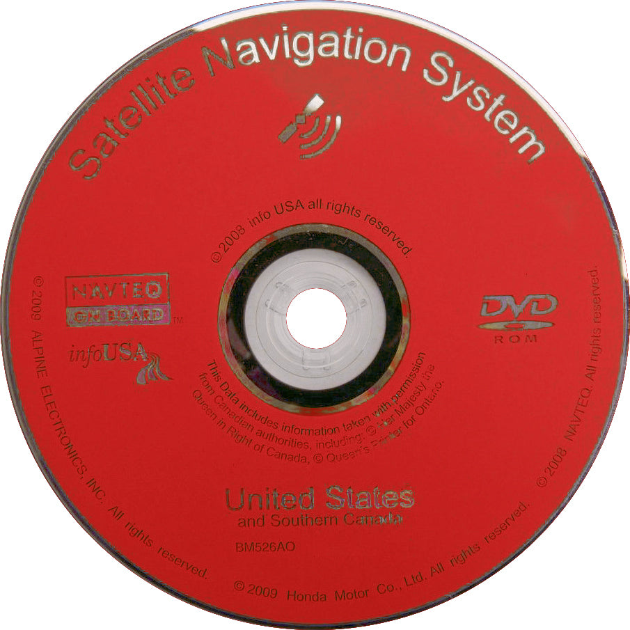 Acura TL Navigation GPS Disc Update RED Disk 09 10 11