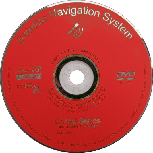 Acura TL Navigation GPS Disc Update RED Disk 09 10 11