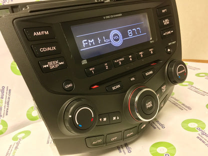 2003 Honda Accord Radio and 6 CD Changer EX Coupe 7BY0