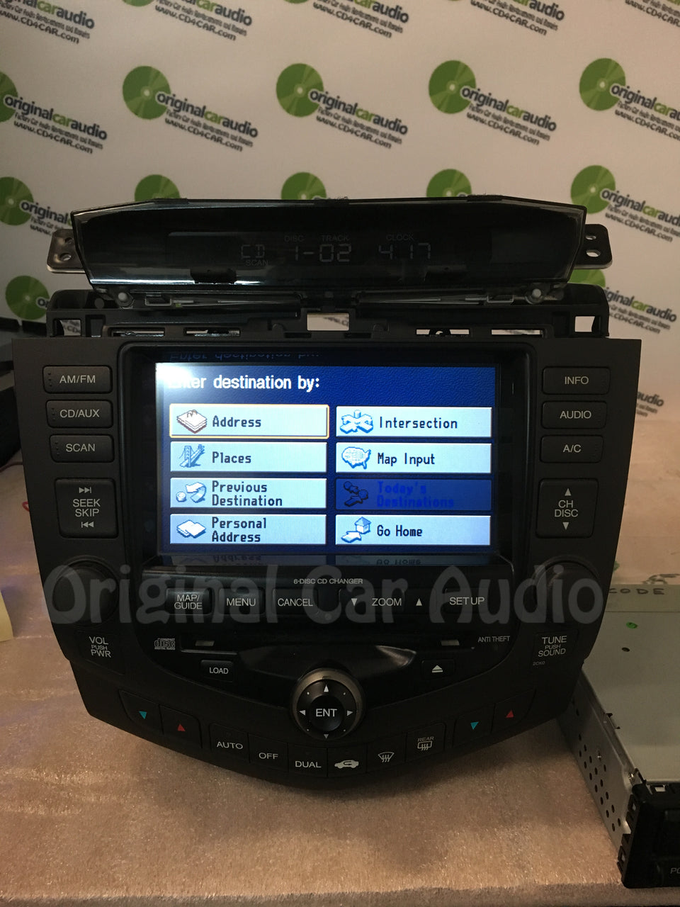2003 03 HONDA Accord Navigation Radio and 6 CD Changer OEM 2CK0