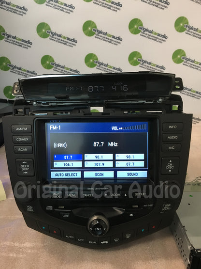 2004 2005 2006 2007 HONDA Accord OEM Navigation GPS System LCD Display Screen Monitor Radio 6 Disc Changer CD Player 2CK1