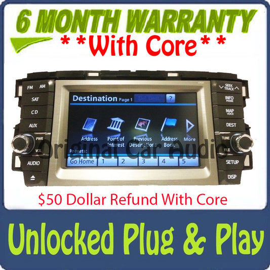 2011 2012 TOYOTA Avalon OEM Navigation GPS JBL AM FM Radio 4 Disc Changer MP3