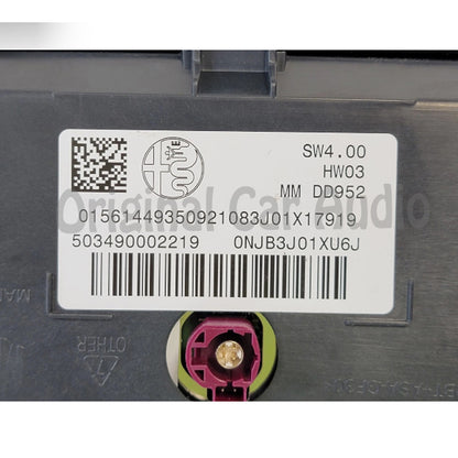 2019 Alfa Romeo Giulia Vehicle Information Screen OEM 503490002219, 90002219
