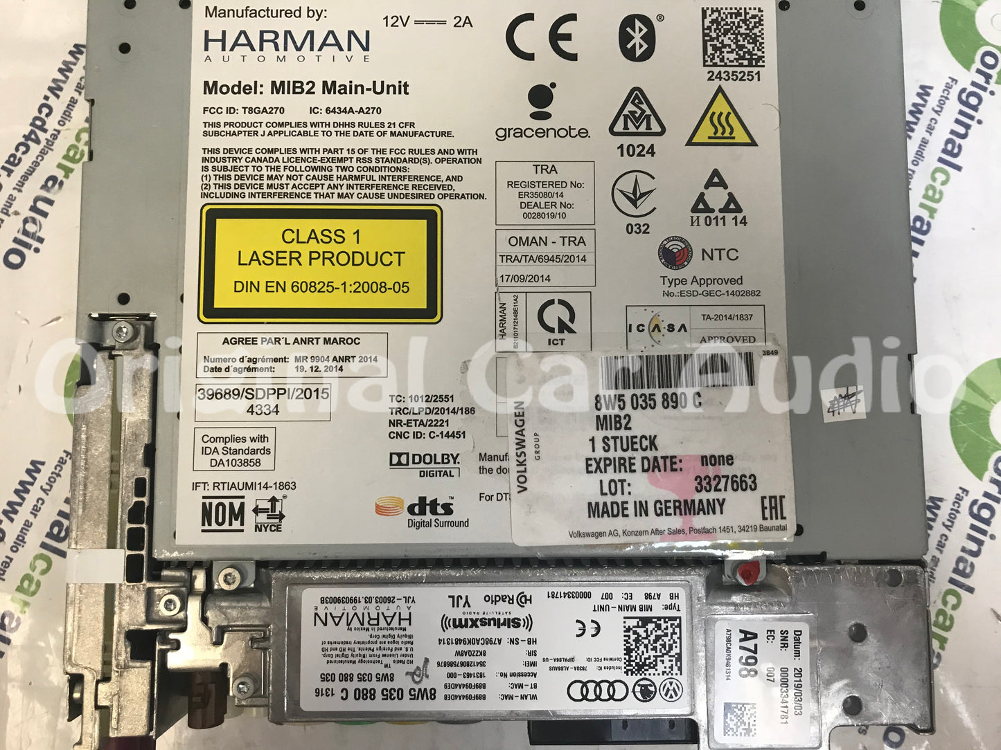 2018 - 2020 Audi A5 Quattro Q5 SQ5 S5 OEM MMI Bang & Olufsen Control Module MIB 2