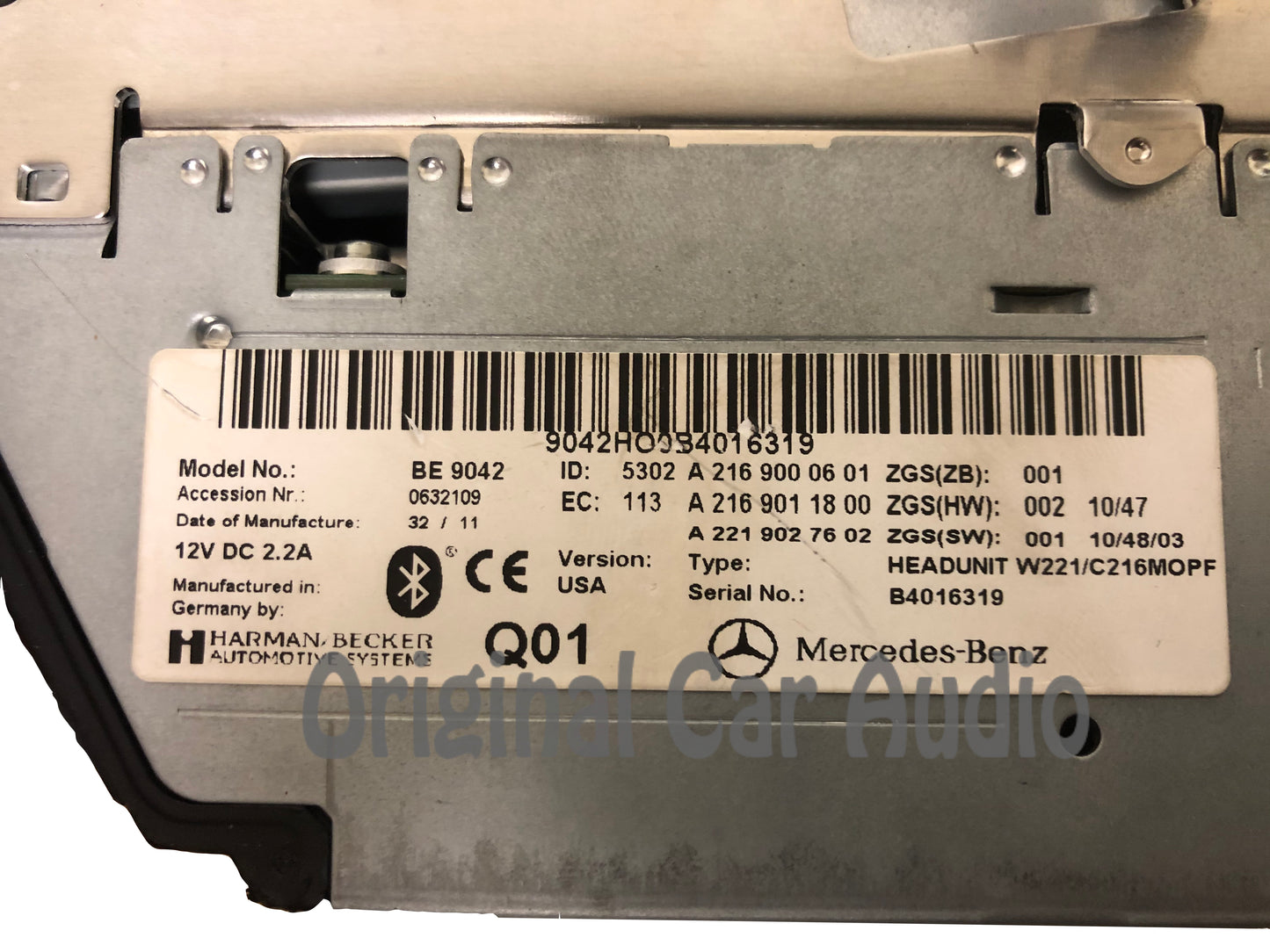 2011 - 2014 CL-Class OEM W216 Multi Media In Dash CD DVD Changer Receiver