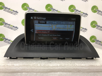 2014 - 2016 Mazda 3 OEM Information Navigation Display System with Tuner Control Module