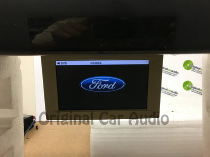 2007 - 2010 Ford Explorer Edge F150 OEM Overhead RSE Rear Seat DVD Player Display Assembly BLACK/TAN