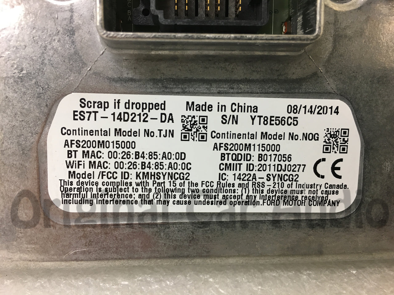 2013 2014 2015 2016 Ford F150 OEM Radio Block Sync 2 Module WITH NAVIGATION