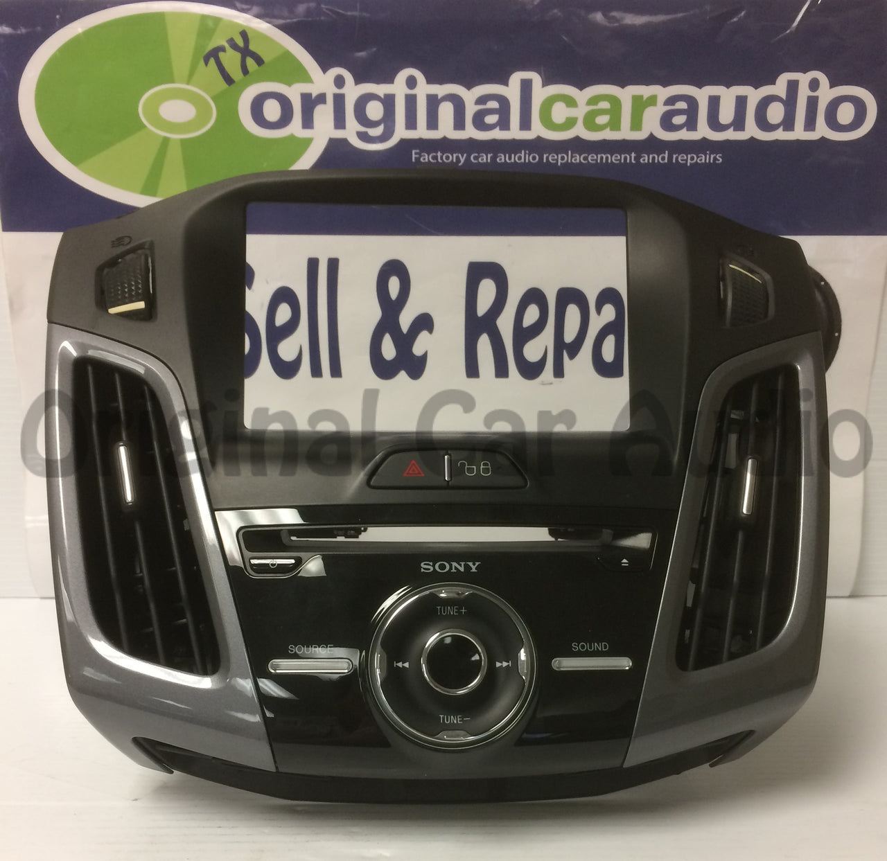 2012 - 2014 Ford Focuse OEM Sony Sound Radio Control Panel Bezel