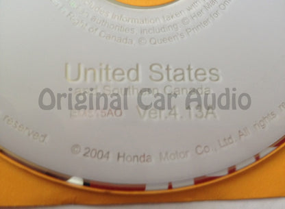 Acura Honda Satellite Navigation System GPS DVD Drive Disc BM515AO Ver. 4.13A