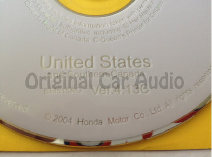 Acura Honda Satellite Navigation System GPS DVD Drive Disc BM515AO Ver. 4.13C