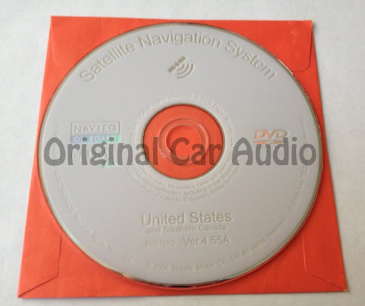Acura Honda Satellite Navigation System GPS DVD Drive Disc BM515AO Ver. 4.55
