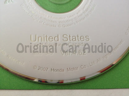 Acura Honda Satellite Navigation System GPS DVD Drive Disc BM515AO Ver. 4.62