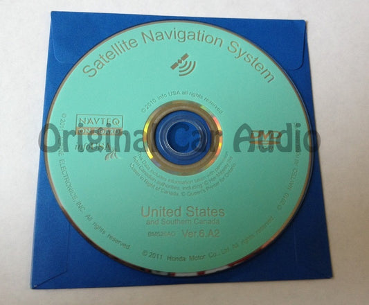 Acura Honda Satellite Navigation System GPS DVD Drive Disc BM526AO Ver. 6.A2