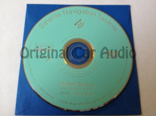 Acura Honda Satellite Navigation System GPS DVD Drive Disc BM526AO Ver. 6.81A