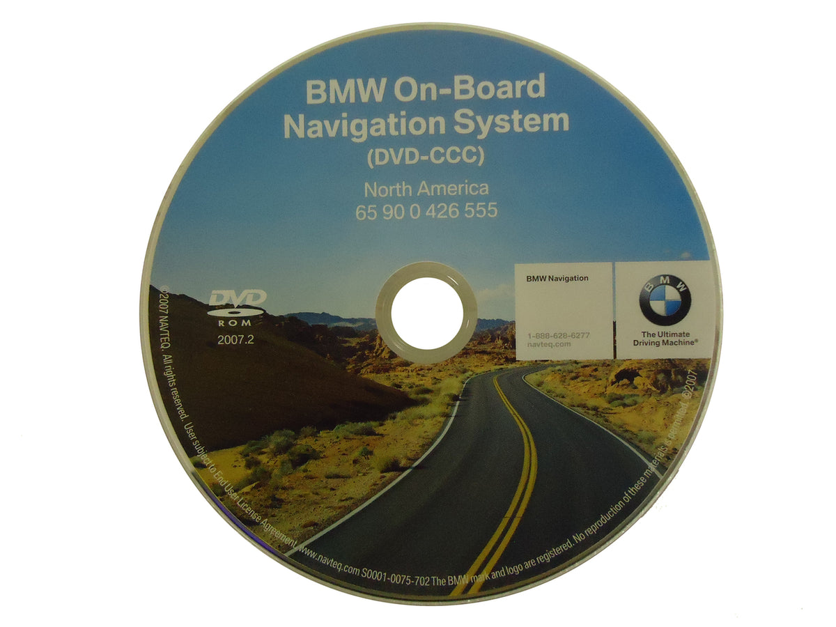 BMW OEM Navigation Map Disc Version 2007.2