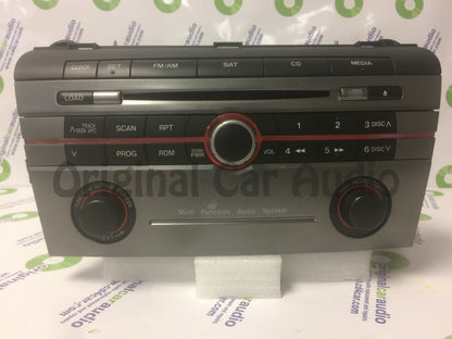 2005 - 2008 MAZDA 3 Radio Stereo 6 Disc Changer CD Player w/out Trip Display Silver Sat 2005 2006 2007 2008