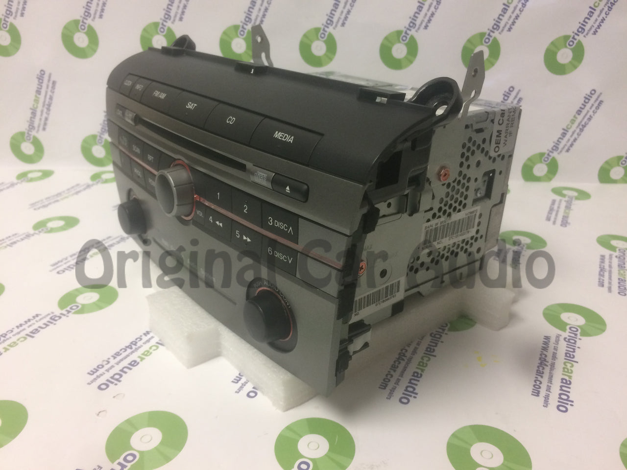 2005 - 2008 MAZDA 3 Radio Stereo 6 Disc Changer CD Player Sat Multi Function Audio System BR9K66ARX