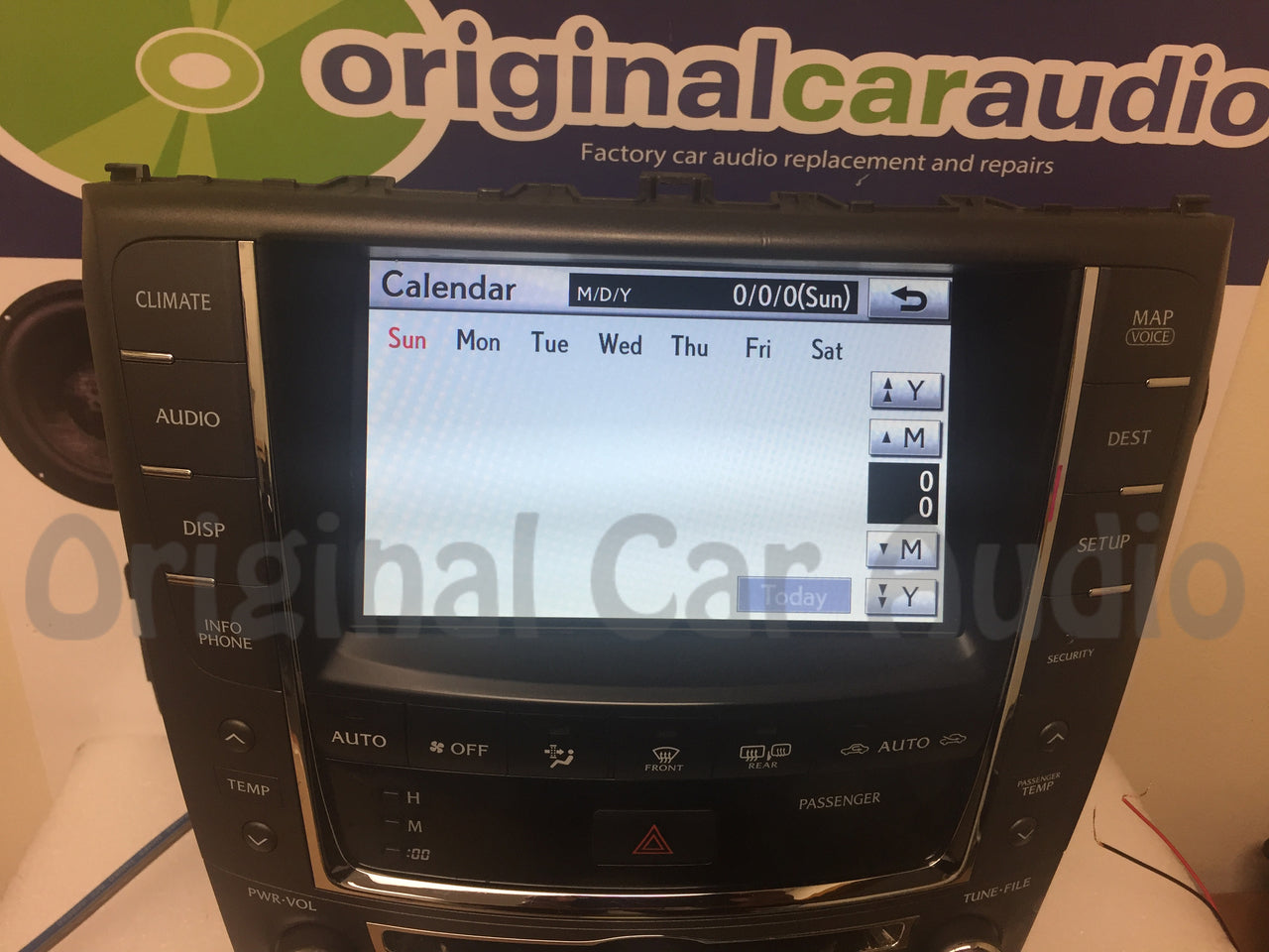 Refurbished 2010 2011 2012 Lexus IS250 IS350 OEM Navigation GPS Unit Display Screen and Radio CD Player Climate Control Temp Package P1839