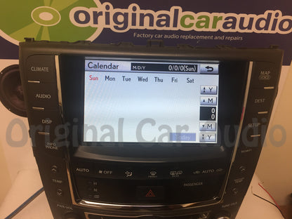 Refurbished 2010 2011 2012 Lexus IS250 IS350 OEM Navigation GPS Unit Display Screen and Radio CD Player Climate Control Temp Package P1839