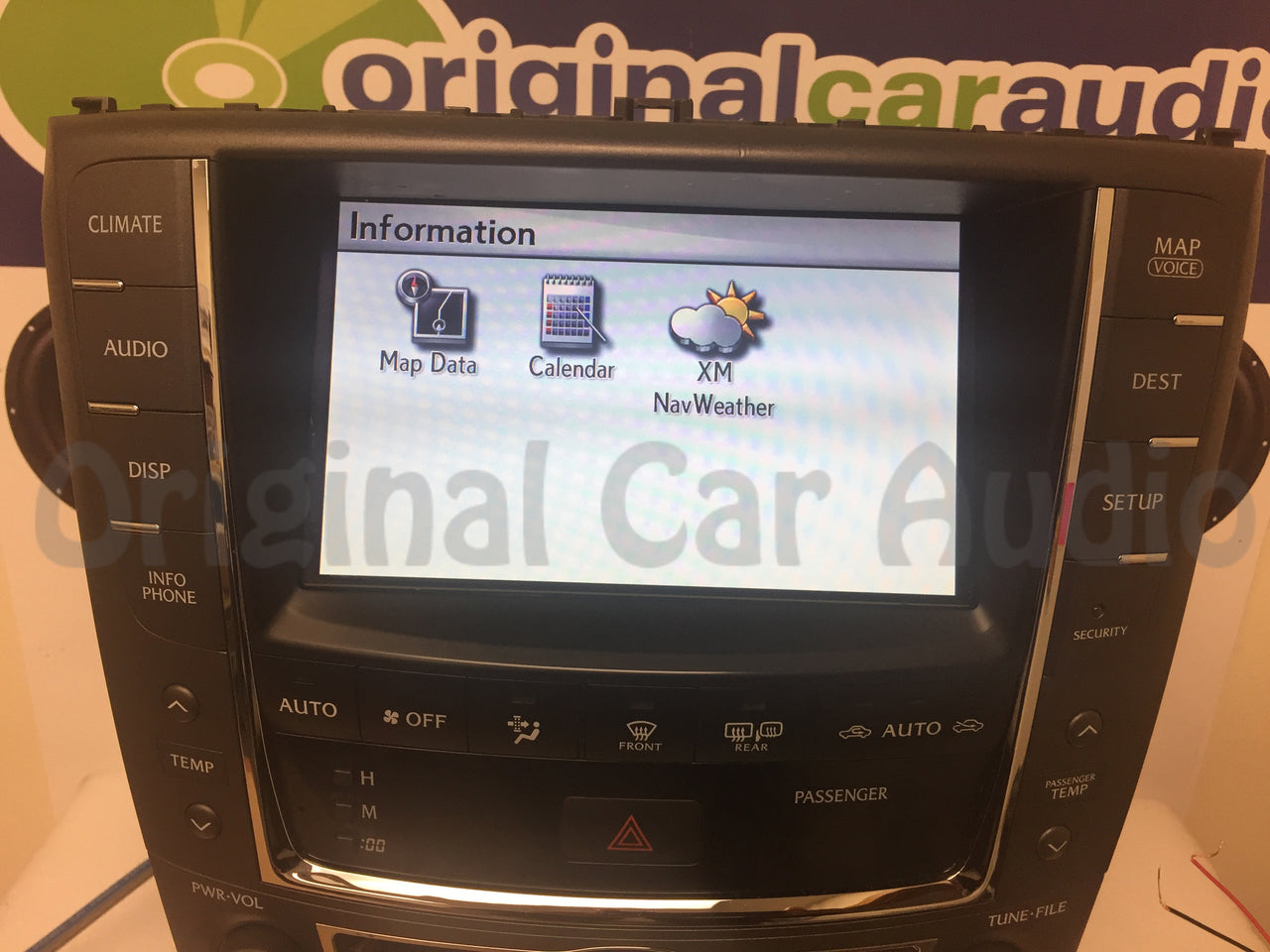 Refurbished 2010 2011 2012 Lexus IS250 IS350 OEM Navigation GPS Unit Display Screen and Radio CD Player Climate Control Temp Package P1839
