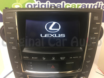Refurbished 2010 2011 2012 Lexus IS250 IS350 OEM Navigation GPS Unit Display Screen and Radio CD Player Climate Control Temp Package P1839