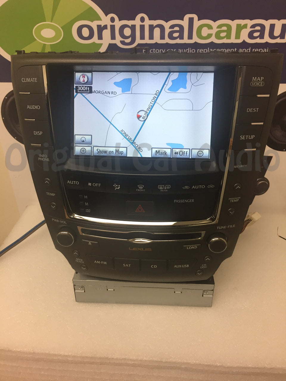 Refurbished 2010 2011 2012 Lexus IS250 IS350 OEM Navigation GPS Unit Display Screen and Radio CD Player Climate Control Temp Package P1839