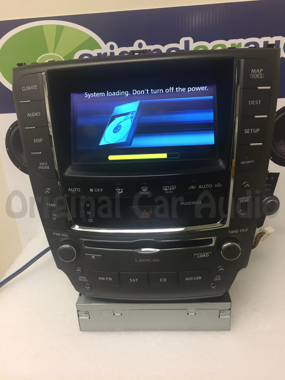 Refurbished 2010 2011 2012 Lexus IS250 IS350 OEM Navigation GPS Unit Display Screen and Radio CD Player Climate Control Temp Package P1839
