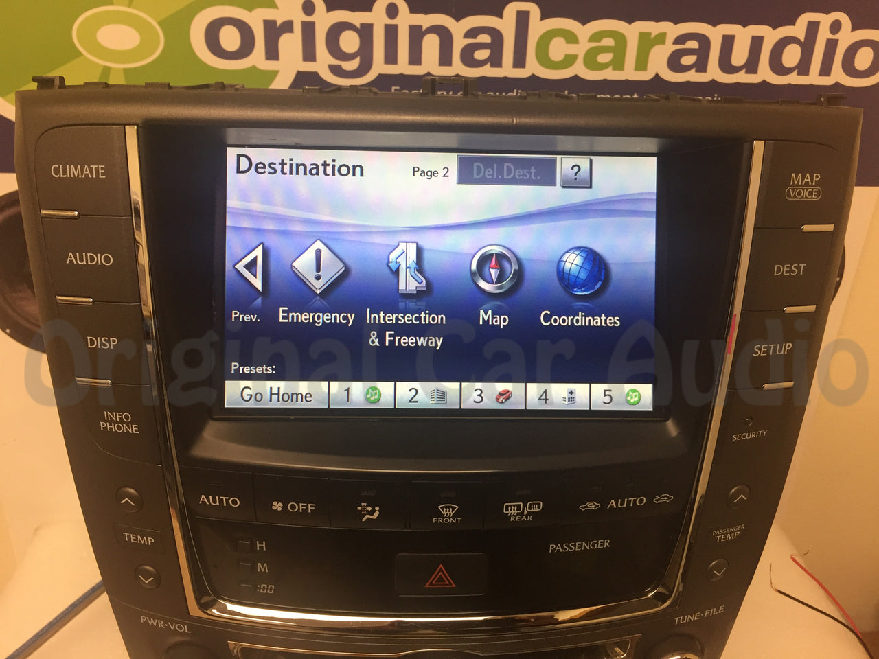 Refurbished 2010 2011 2012 Lexus IS250 IS350 OEM Navigation GPS Unit Display Screen and Radio CD Player Climate Control Temp Package P1839