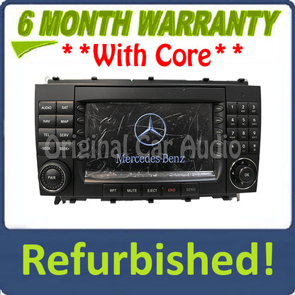 Refurbished 2005 - 2009 Mercedes-Benz CLK Class OEM Comand Navigation Radio CD Player Display 209 Type
