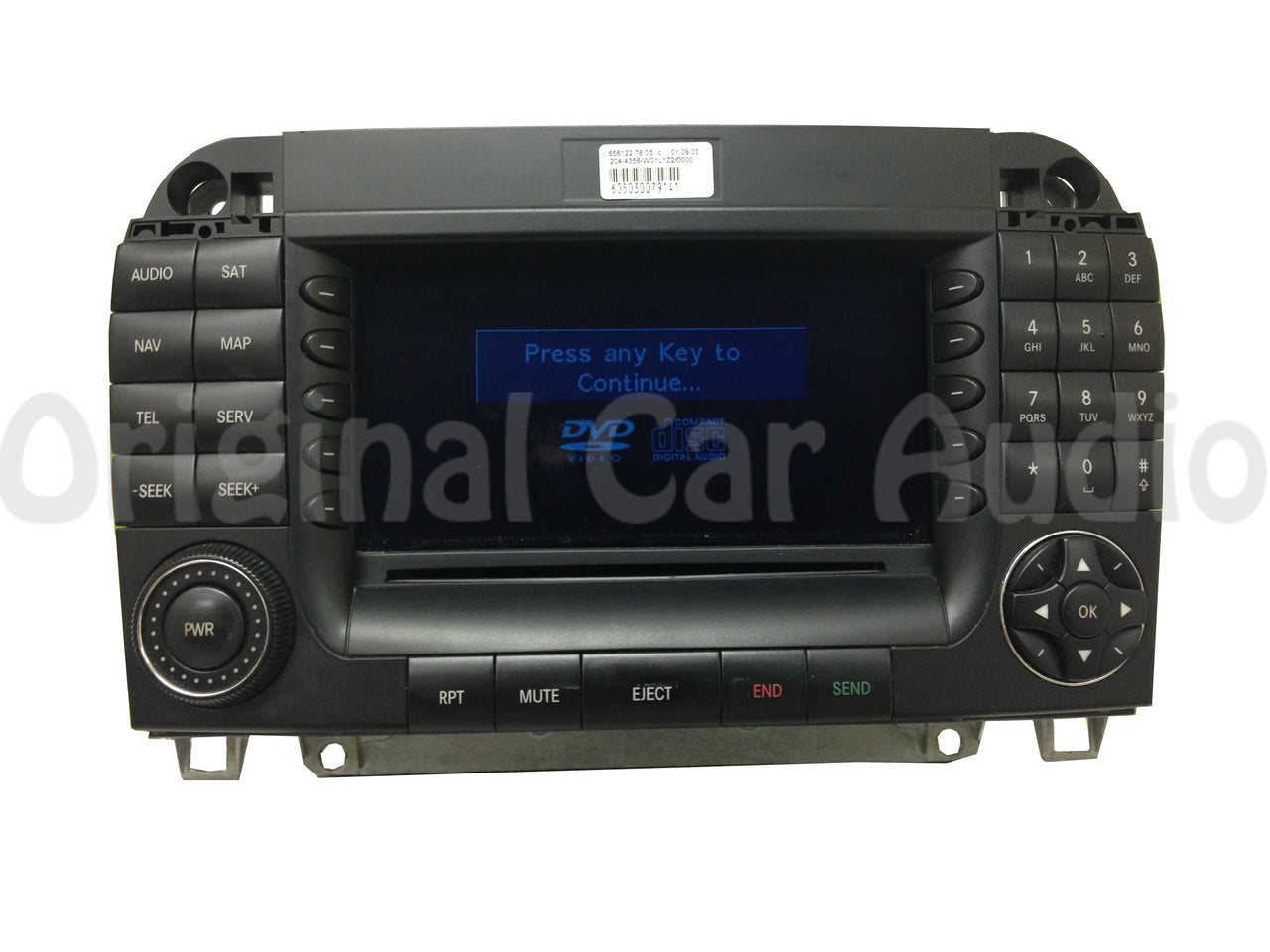 2004 2005 2006 Mercedes S Class CL Class OEM Navigation Radio Receiver