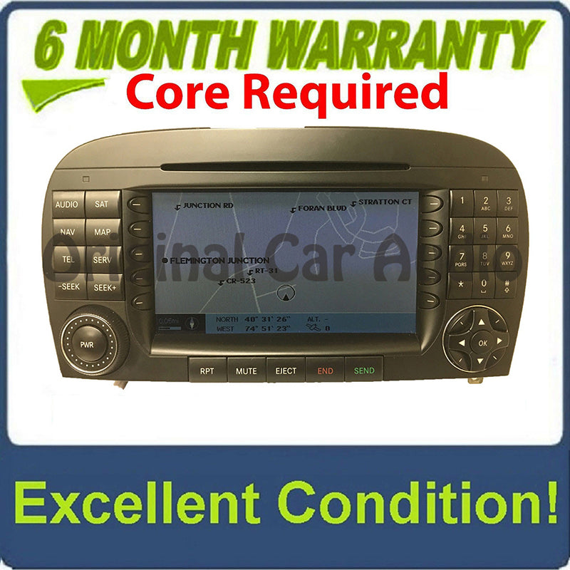 2005 2006 2007 2008 Mercedes Benz SL Class OEM W230 radio Navigation GPS CD Player AM FM