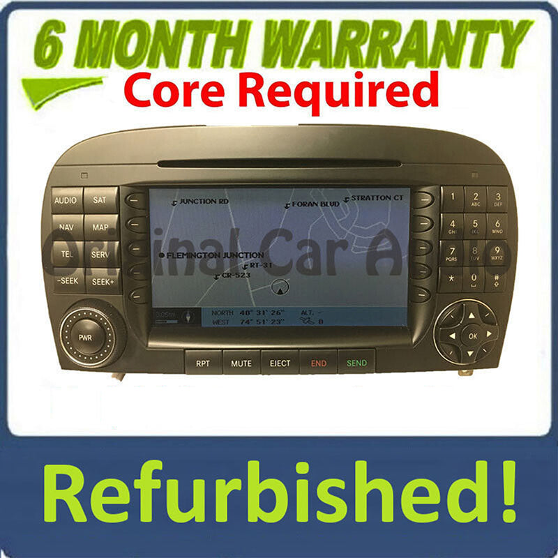 Refurbished 2005 2006 2007 2008 Mercedes Benz SL Class OEM W230 radio Navigation GPS CD Player AM FM
