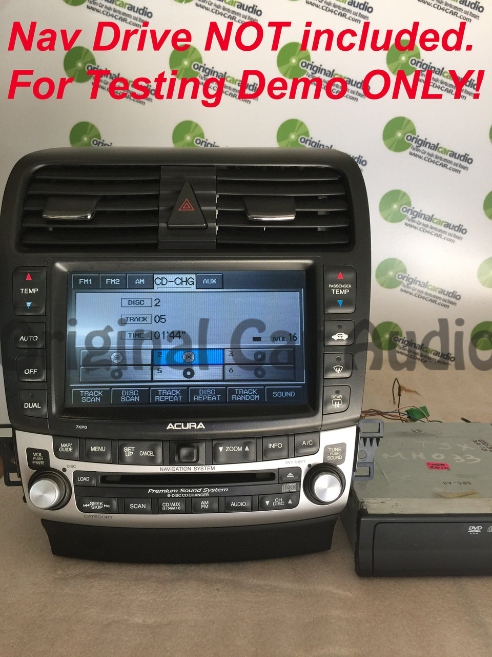 ACURA TSX Navigation OEM GPS Radio Stereo 6 Disc Changer CD Player 7KP0 2005 2006 2007 2008