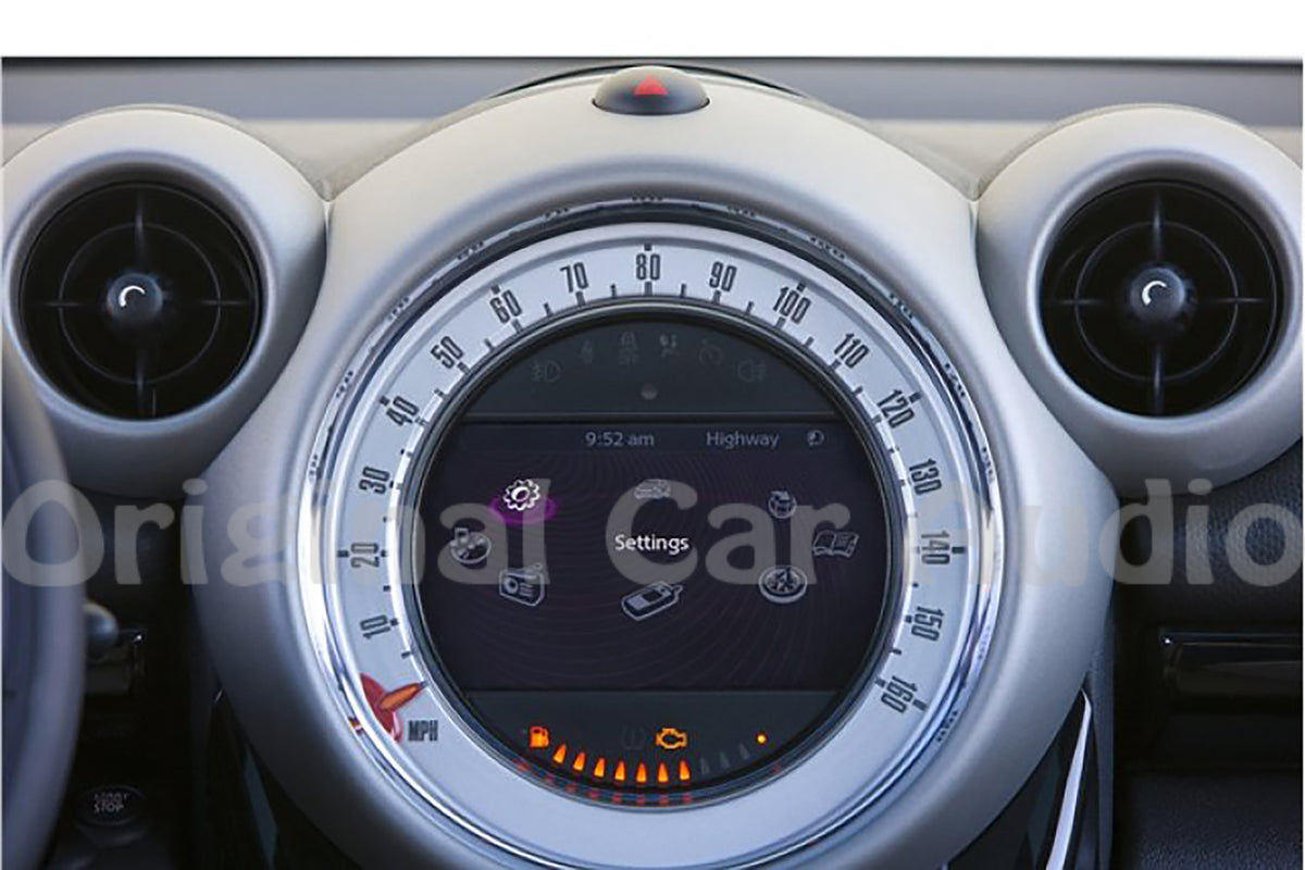 2011 - 2016 Mini Cooper Countryman Navigation Multi-Media Display Screen w/ Speedometer