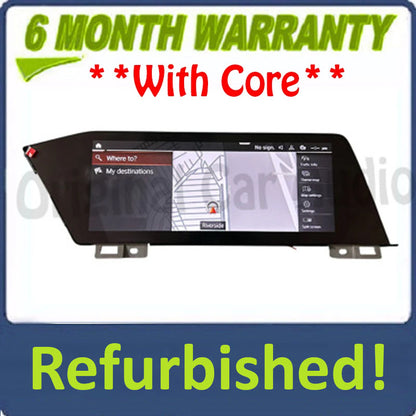 Refurbished 2019 - 2023 BMW X5 X6 X7 OEM Center Dash Radio 12.3" Display Touch Screen Apple Carplay