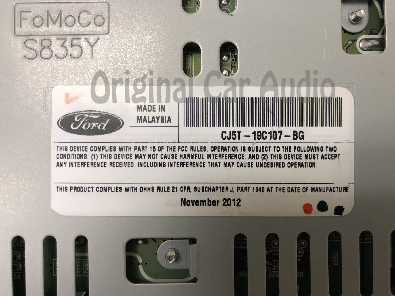 2013 - 2015 Ford Escape OEM Single CD AM FM MP3 XM Radio Block