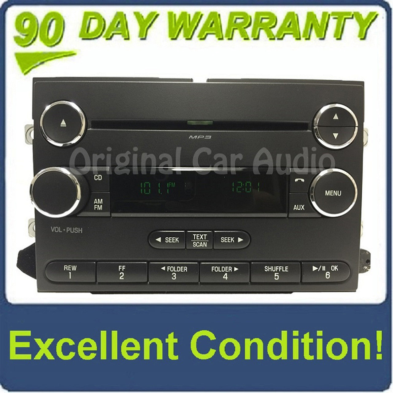 2012 - 2014 Ford Expedition OEM Radio MP3 CD Player AM FM Satellite Receiver w/ Subwoofer Data Turn on